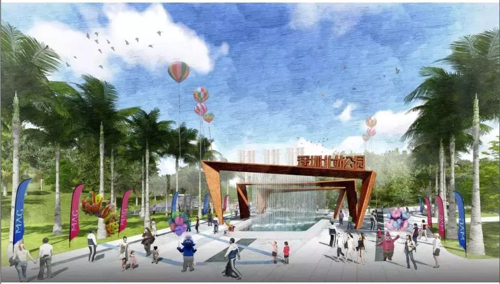 实拍深圳的一座公园,深圳有足球场的公园