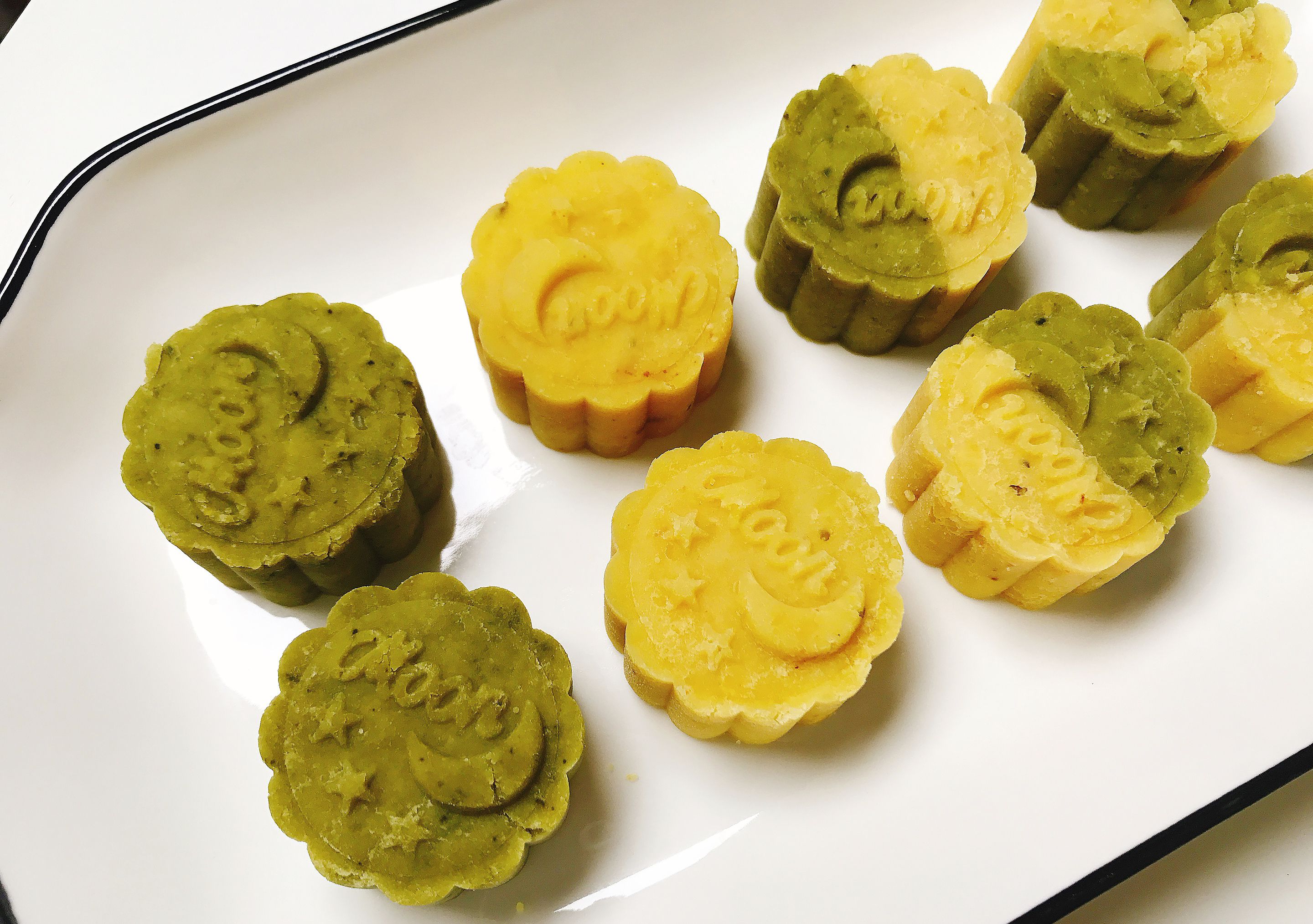 四种高颜值的绿豆糕做法,软式绿豆糕正宗做法