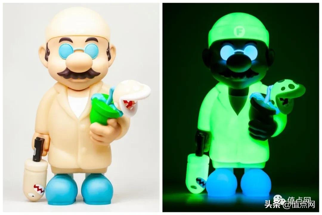 马里奥石膏娃娃梦幻配色,马里奥q版的公仔