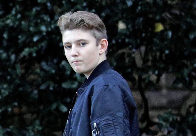 特朗普小儿子身高2米,才15岁已有小肚腩,有钱有颜的人生真任性