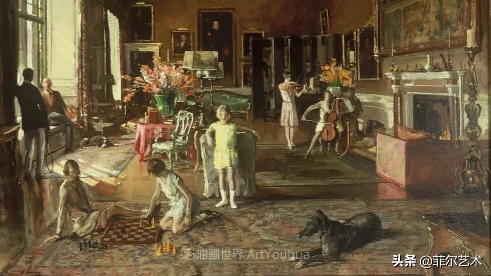 爱尔兰画家的风景油画欣赏,胡安米罗油画作品欣赏