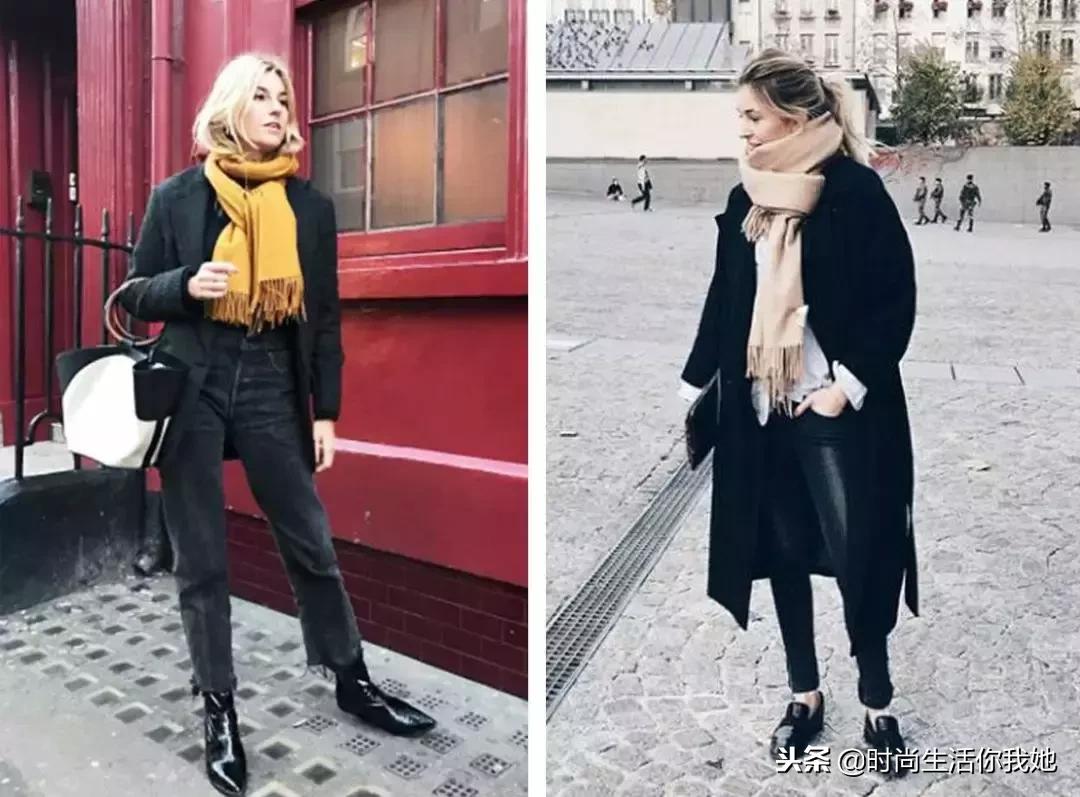 你穿“大衣+围巾”的样子，帅呆了！