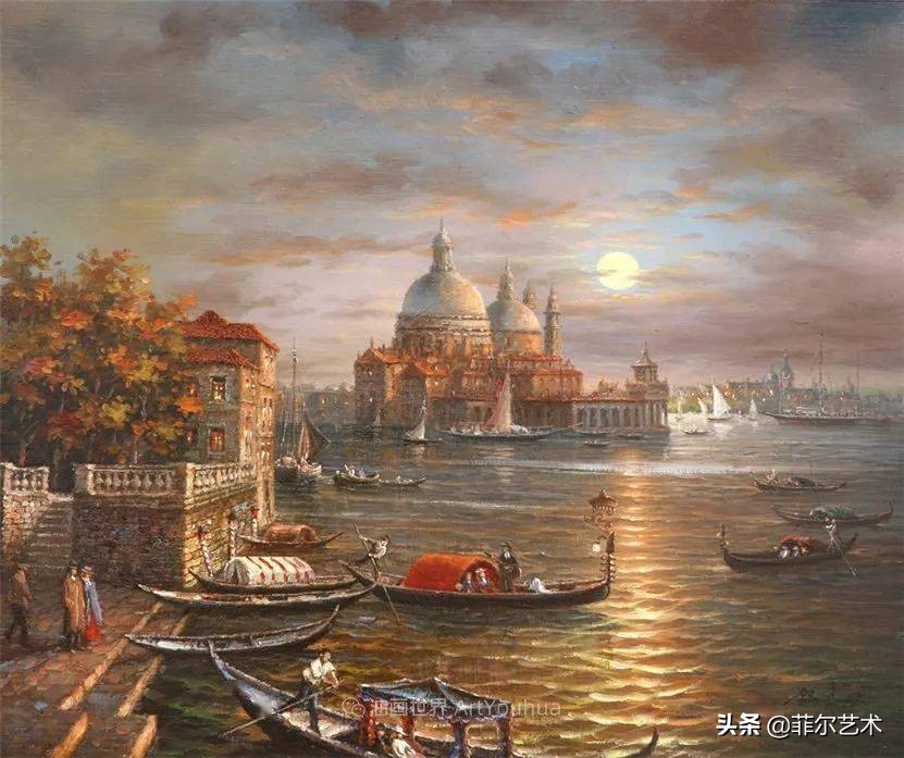 韩国画家朱世柱的作品非常出色,温暖、音乐和神秘