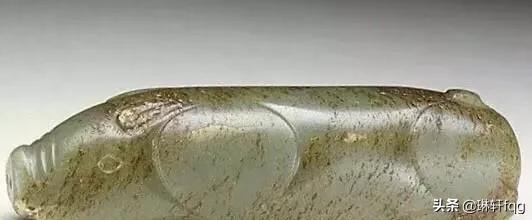 西周古玉橘皮纹,古玉橘皮