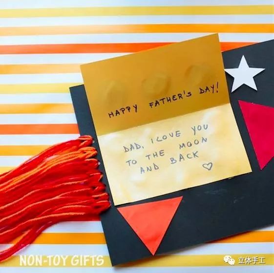 父亲节创意贺卡一年级简单又漂亮,5-7岁父亲节贺卡