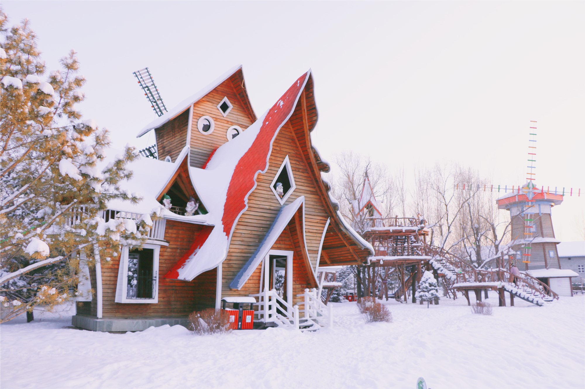 伏尔加庄园和俄罗斯风情小镇,伏尔加庄园浪漫的俄式冬季