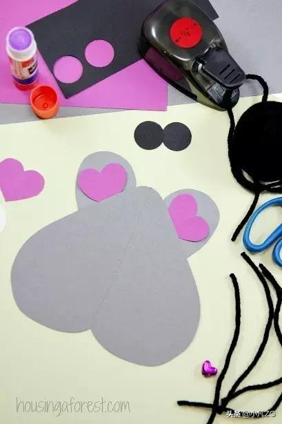 手工制作小老鼠幼儿园,亲子手工制作小老鼠幼儿园