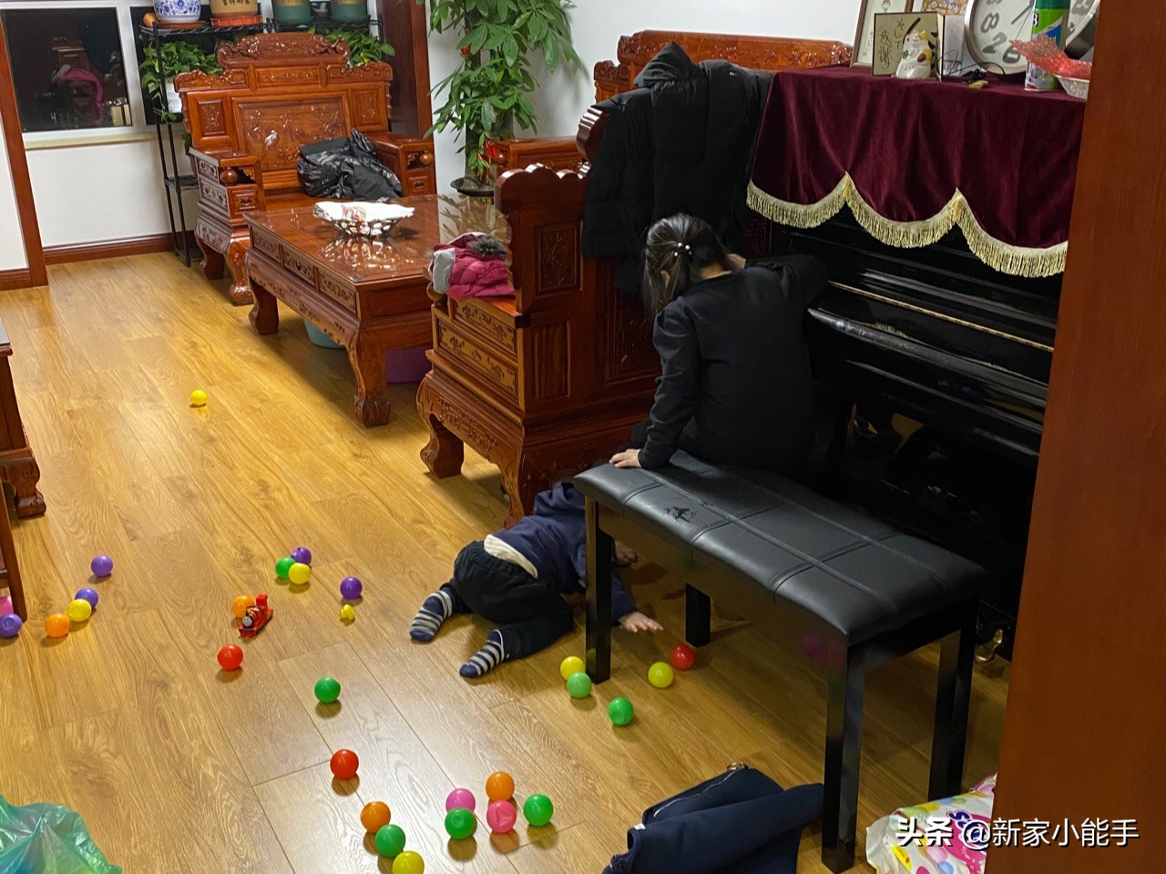 花了一年装修的新中式，效果很漂亮，一家人幸福入住特别高兴