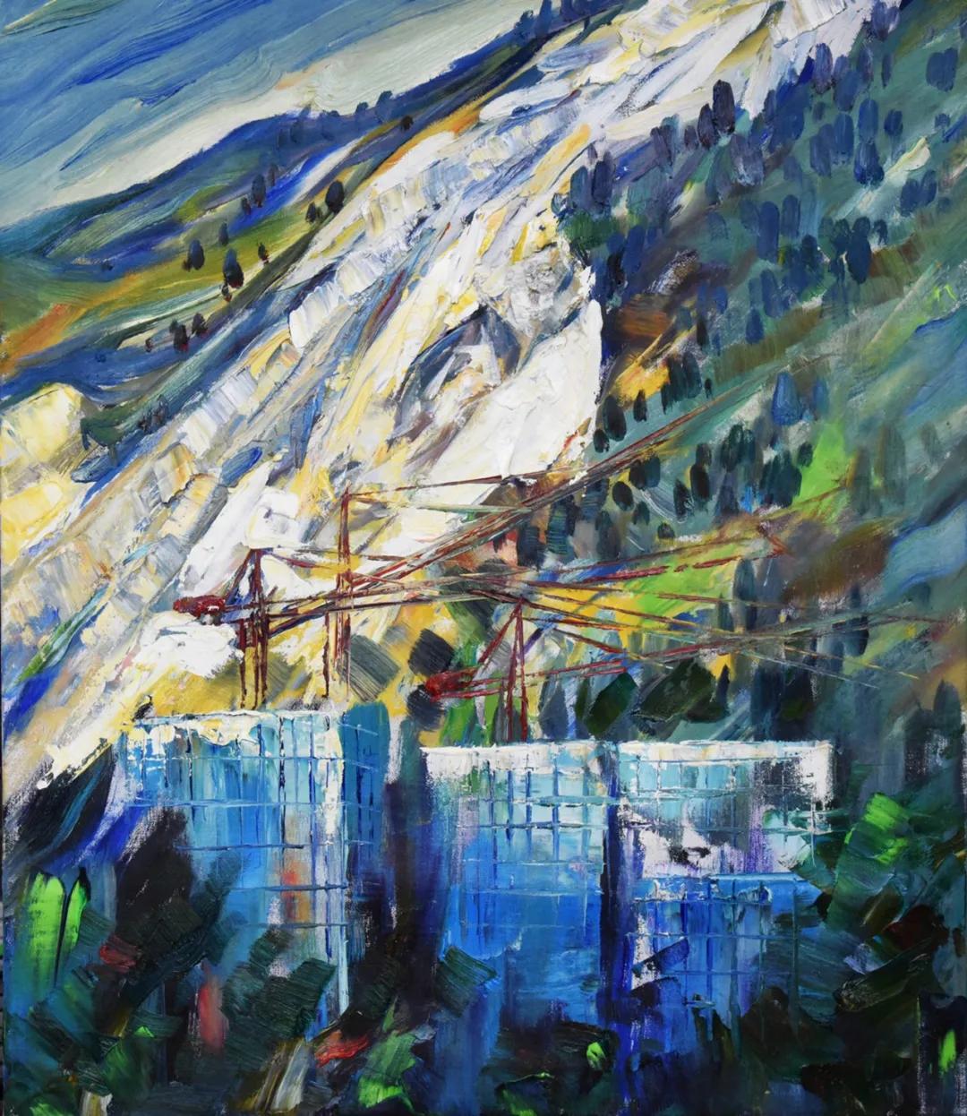 别人都在学校教学，他却身背油画箱带领学生到自然里写生