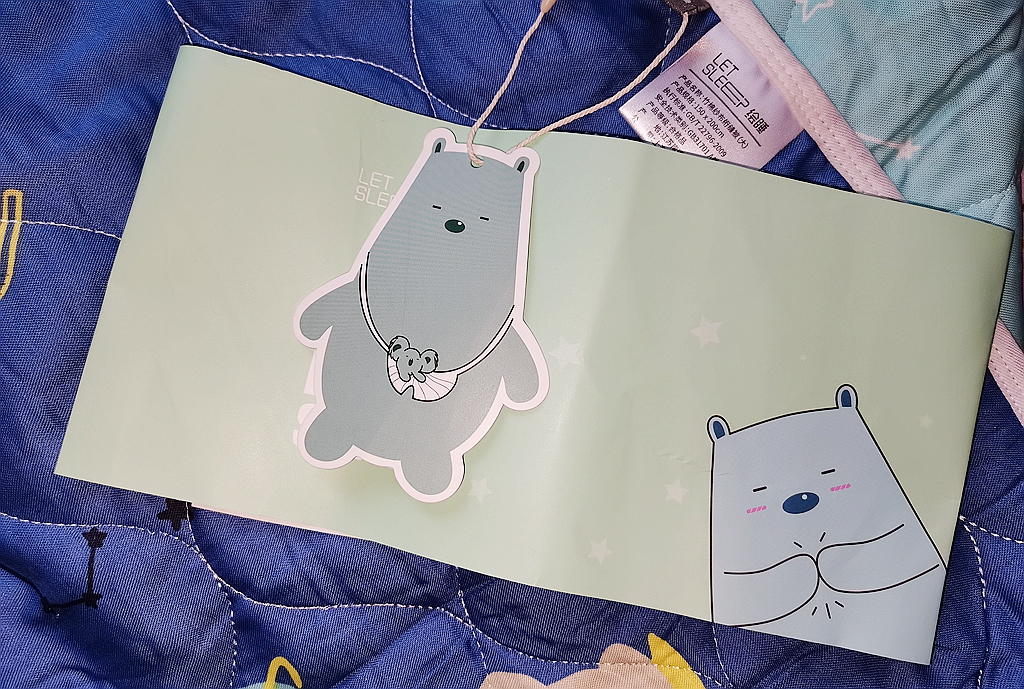 全棉手缝宝宝被子,绘睡儿童硅胶枕