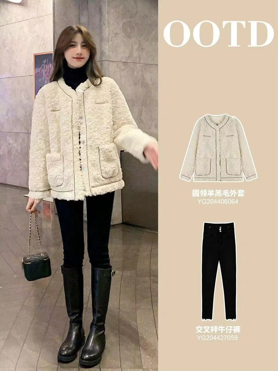 时髦又保暖的羊羔毛外套,羊羔绒外套与羽绒服更保暖
