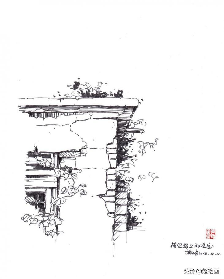 十大顶级钢笔画速写,钢笔速写100幅图片