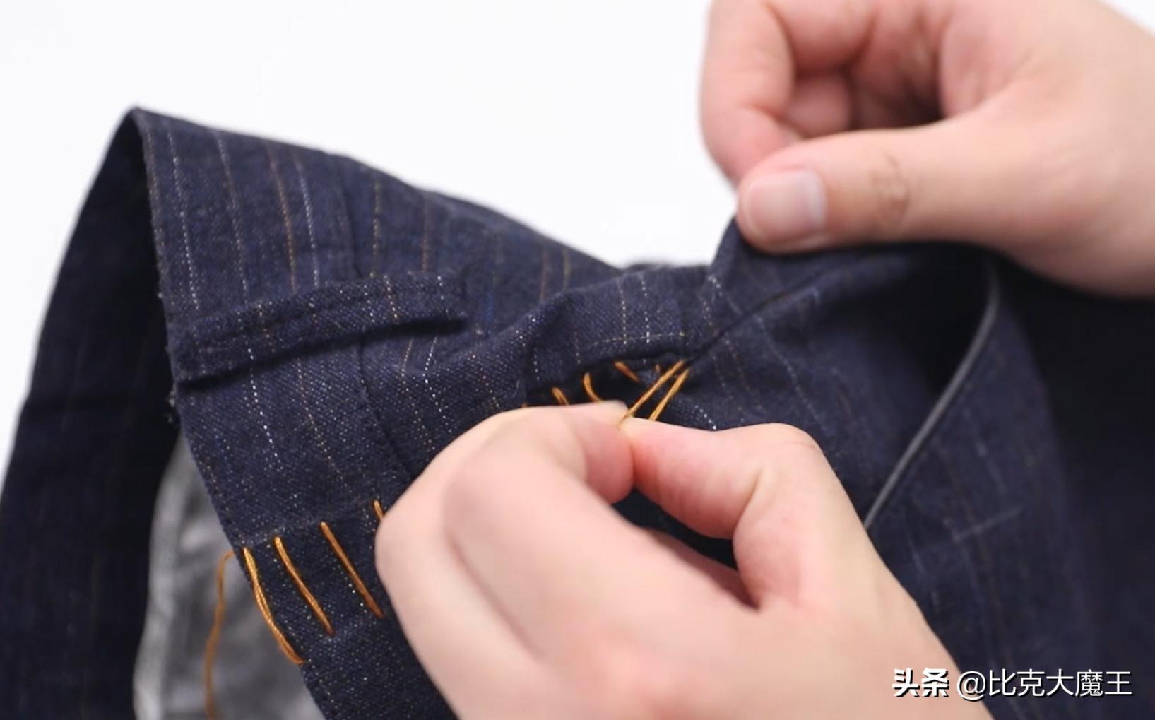 裤子裤腰大了不要扔！不用剪不用拆，教你轻松收裤腰，方法太棒了