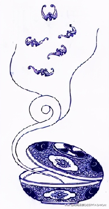 中国传统纹样“之”青花纹样