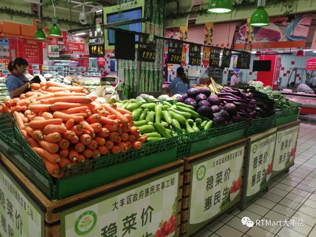 一组超市生鲜区陈列图片,超市物品陈列图片