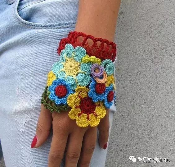 最新手套编织图冬,一线织到底的手套教程