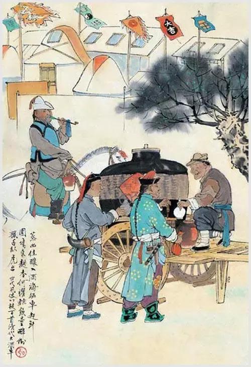 100首诗词100张风俗图太美了,100幅中国古风俗画