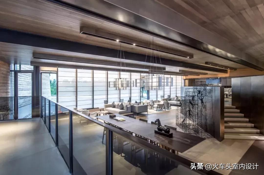 仿古夯土墙效果图大全,现代夯土墙建造的别墅