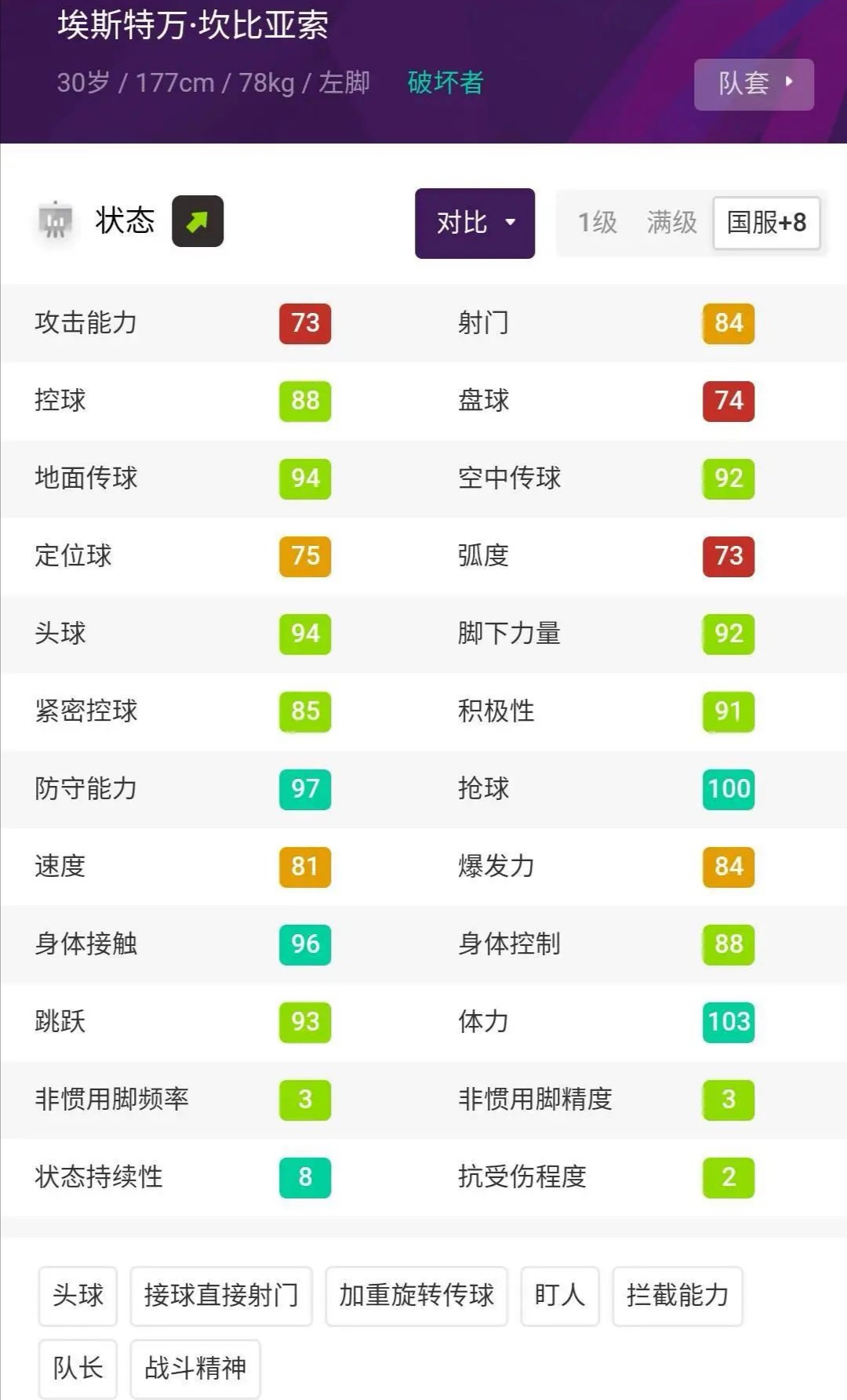 实况足球黄传维埃拉后腰加点,实况足球被低估的球员