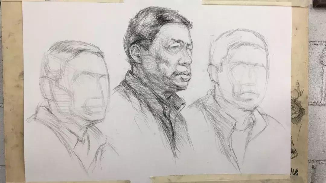 素描头像作画步骤,素描人物头像步骤图