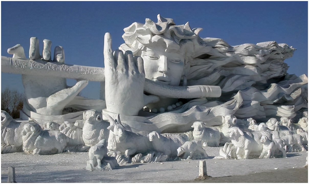 哈尔滨太阳岛冰雕,哈尔滨太阳岛雪景
