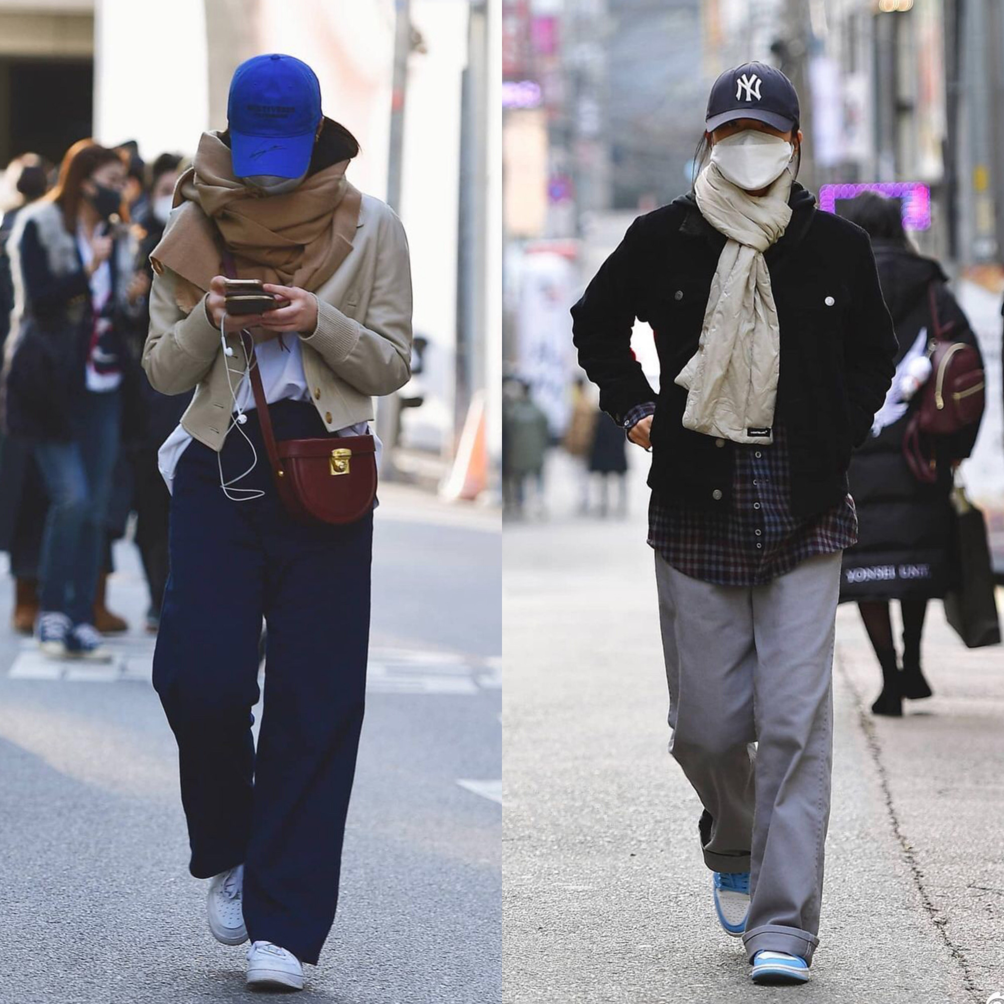 韩国时尚小姐姐照片,个性时髦的韩国街拍了解一下