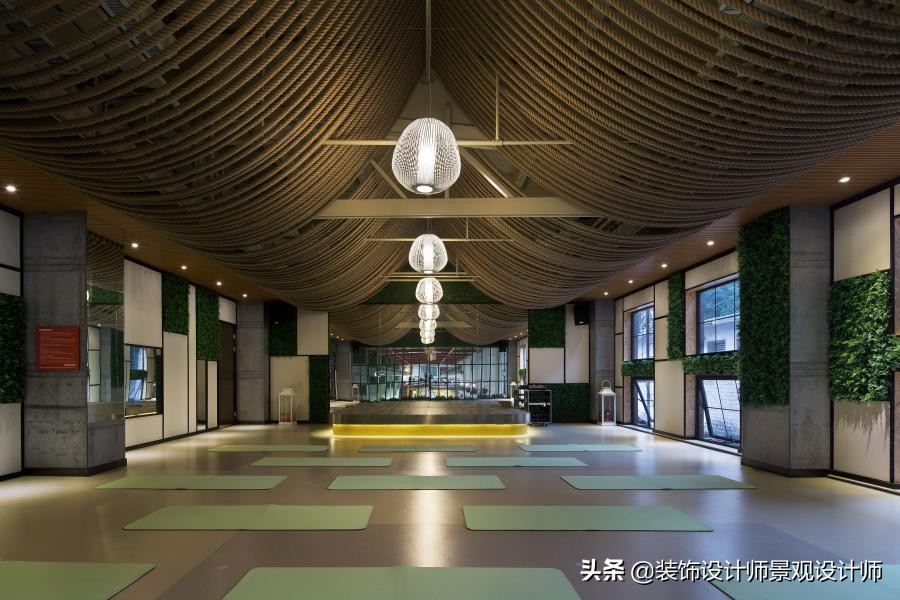 公司健身房设计效果图,书房健身房二合一设计效果图