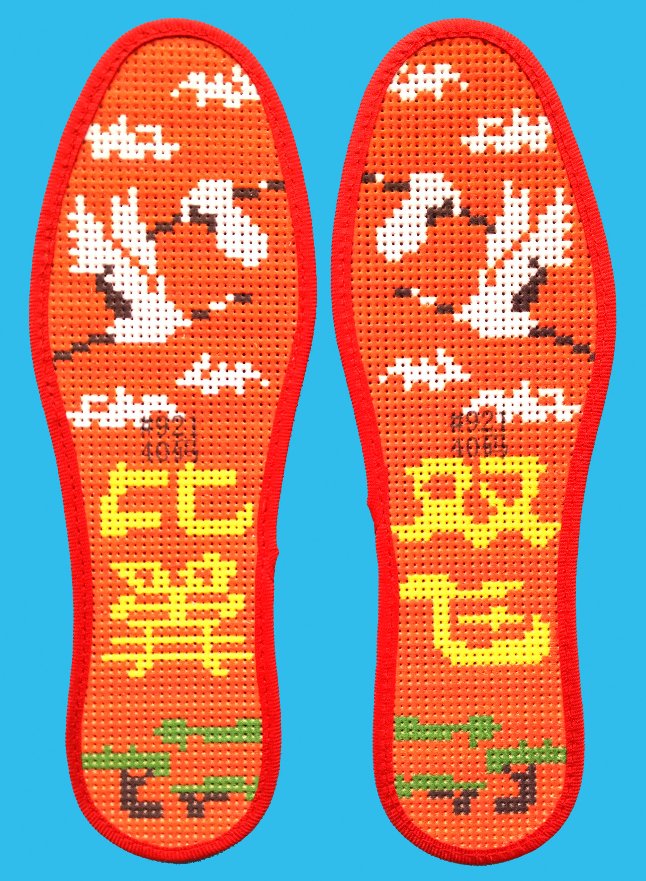 缝纫机做绣花鞋垫教程,手工绣花鞋垫样品图片