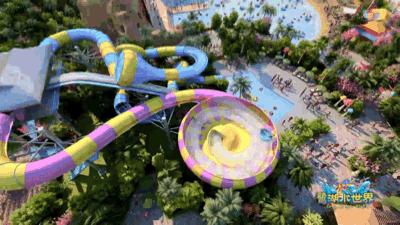 鹭湖水世界天旋大回环,水上天旋大回环