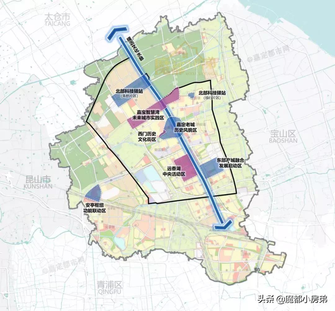 嘉定老城区哪个地段最好,嘉定全域都算五大新城吗
