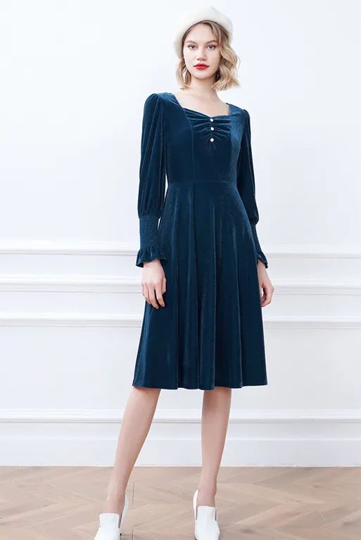 秋天必备的长袖连衣裙谁穿谁好看,秋天连衣裙6岁