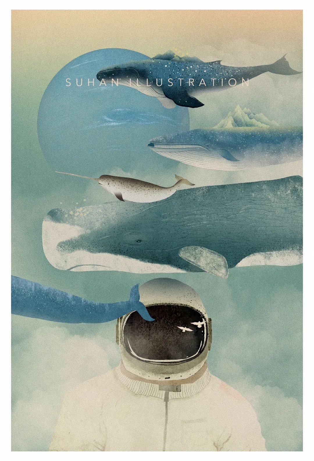 90年代画风的插画师,90后插画师画出美丽乡村