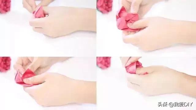 好看好折的玫瑰花,花店手工玫瑰折法