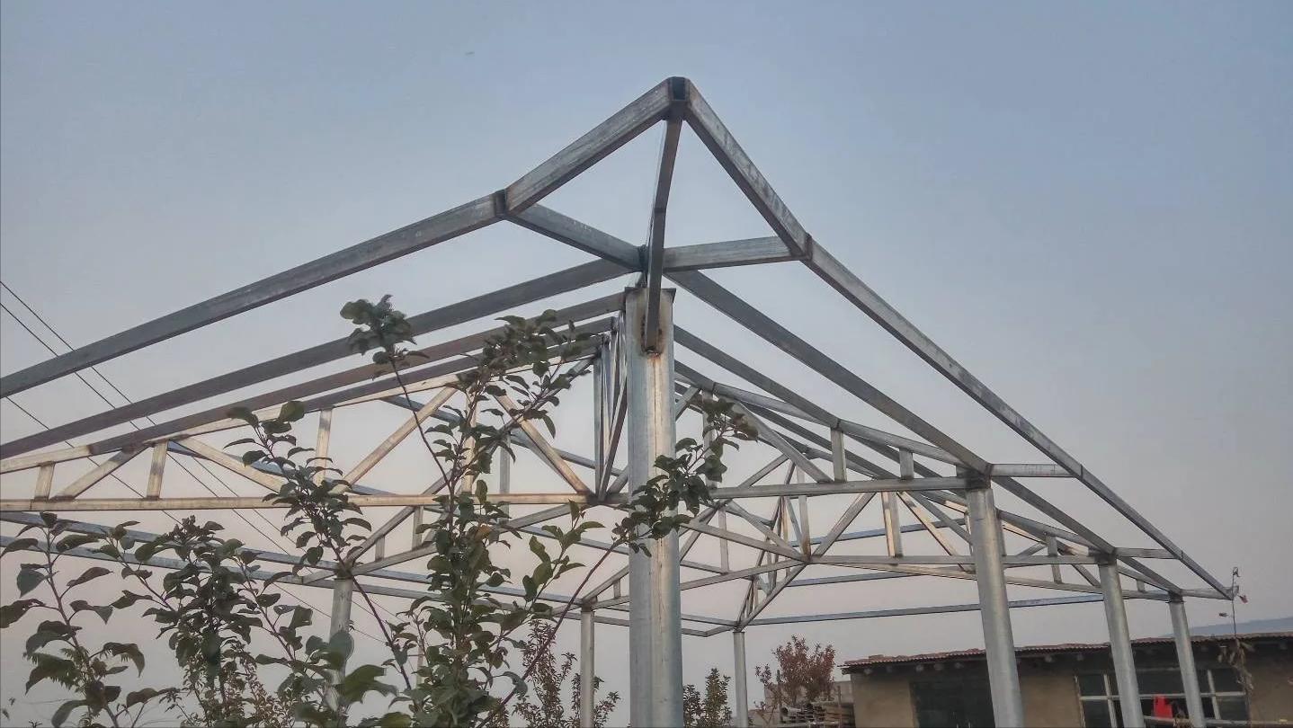 五脊四坡带翘角正确计算方法,五角凉亭制作全过程