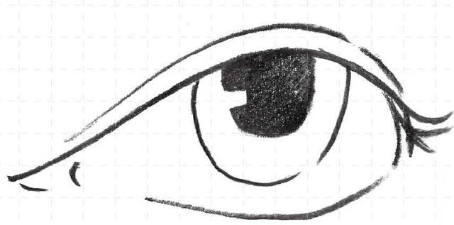 最简单的眼睛画法教程,零基础画画眼睛教程图片