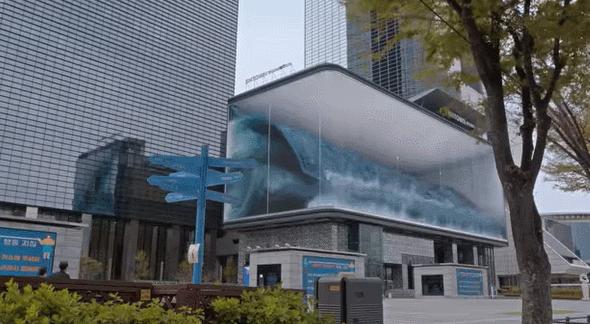 成都太古里现黑科技！不同于三星首尔SM公司屏，国产大屏棒棒哒