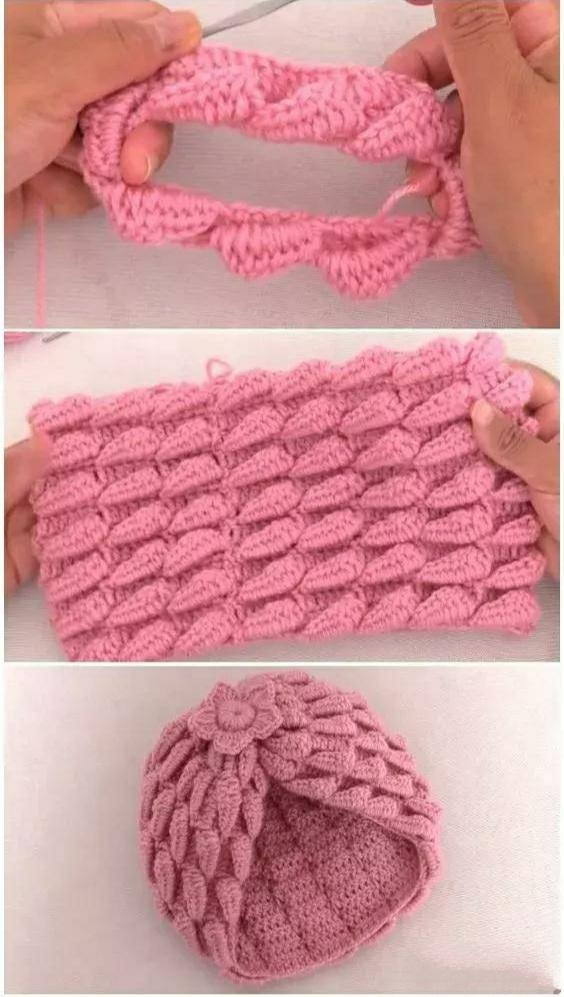 简单又漂亮的毛线帽子教程,可爱又简单的毛线帽子教程