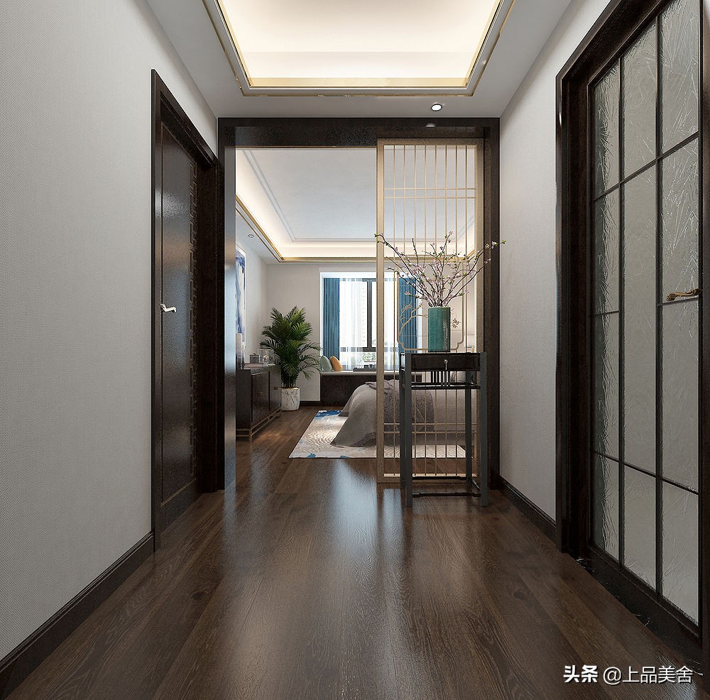 140平最新中式风格装修全屋效果图,140平中年夫妻装修简美风格