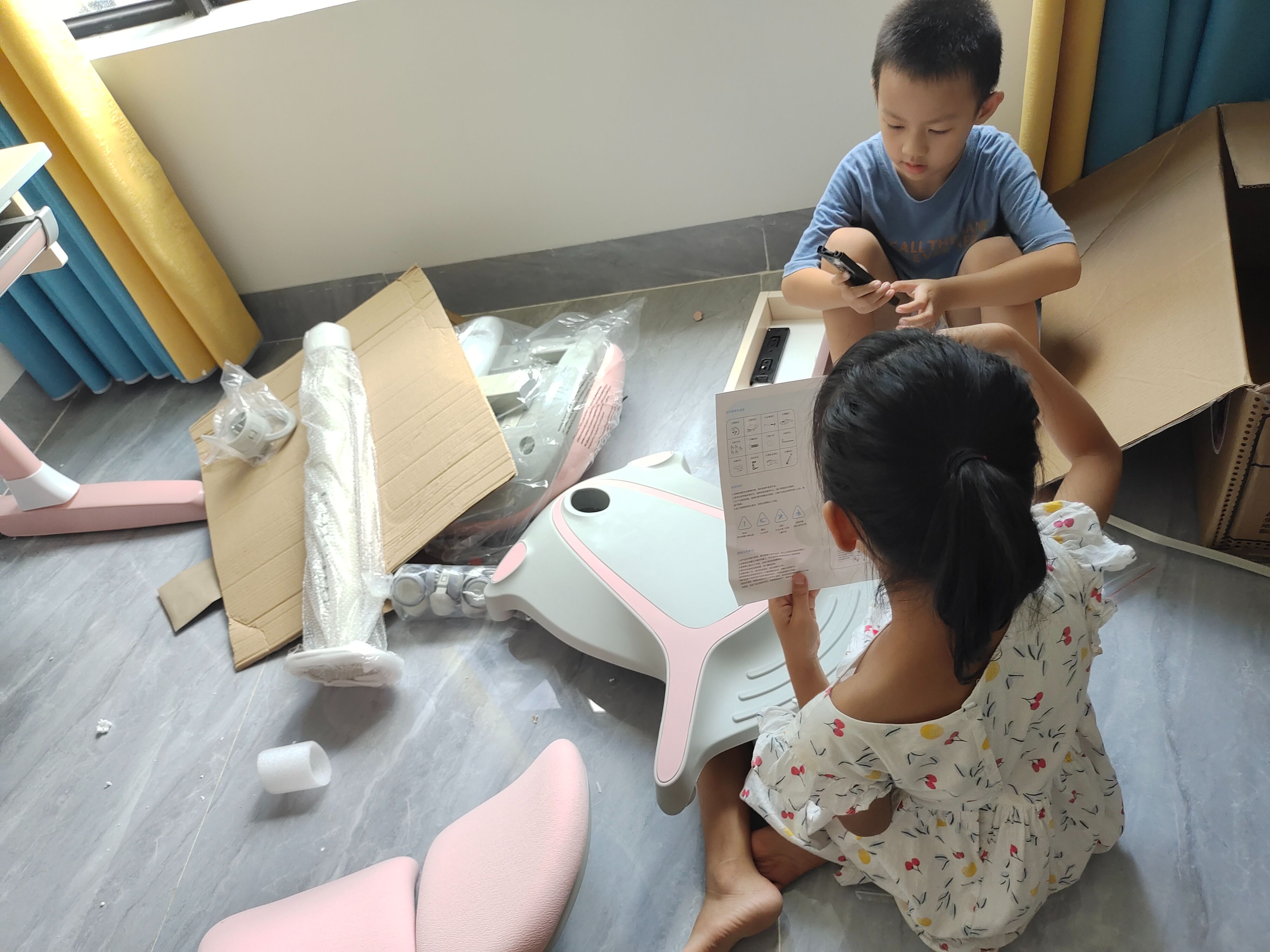 科贝森儿童学习桌椅安装说明书,科贝森儿童学习桌椅旗舰店