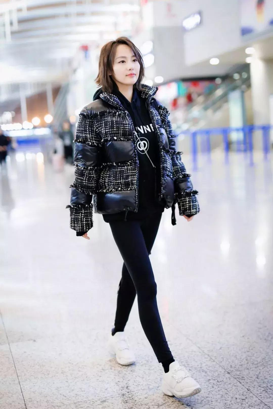 米兰时装周明星造型和模特对比,米兰时装周明星看秀造型