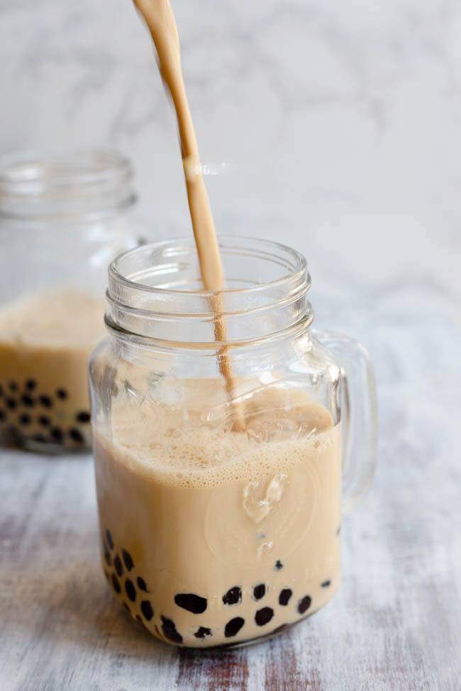 用茶做焦糖味的珍珠奶茶,自己怎么做焦糖珍珠奶茶