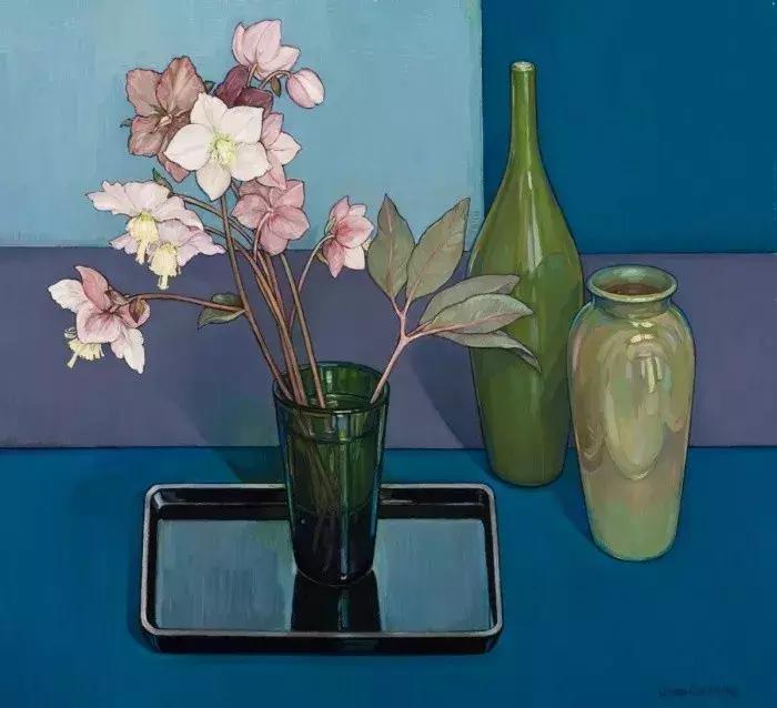 她72岁，画了50多年的画，花儿在她笔下都有了个性