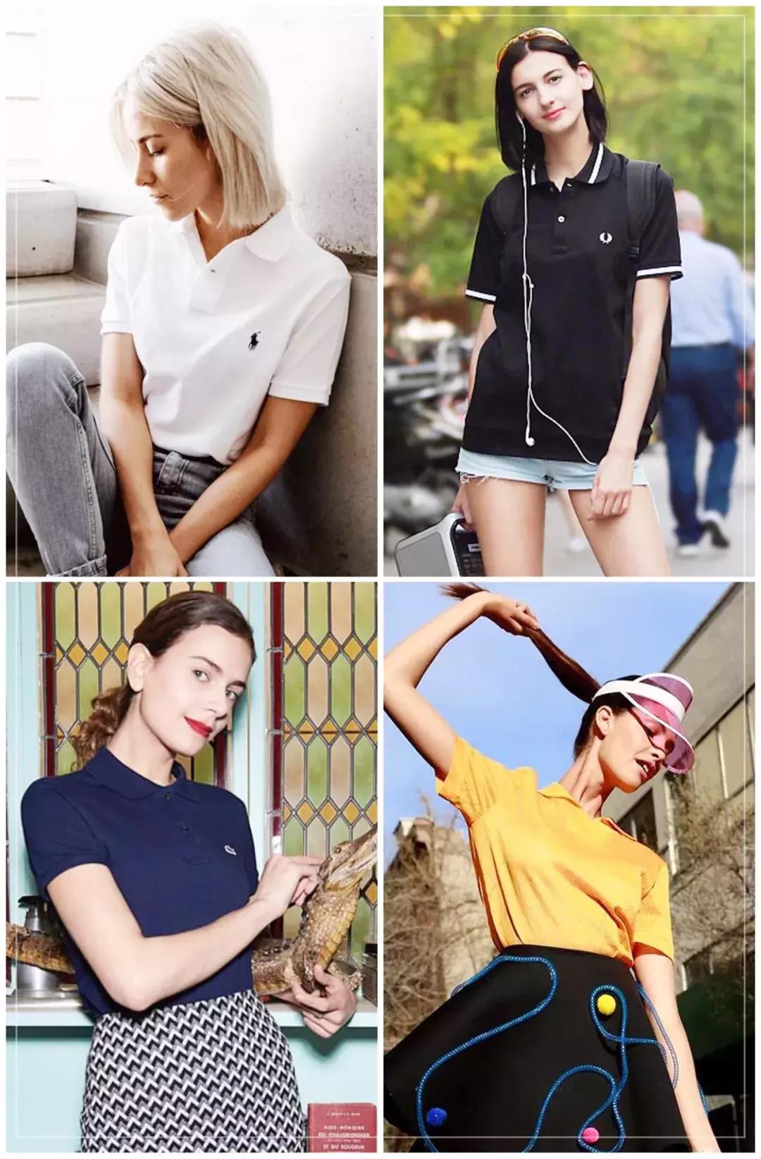 休闲t恤polo衫时髦减龄,新款polo衫清凉透气舒适经典百搭