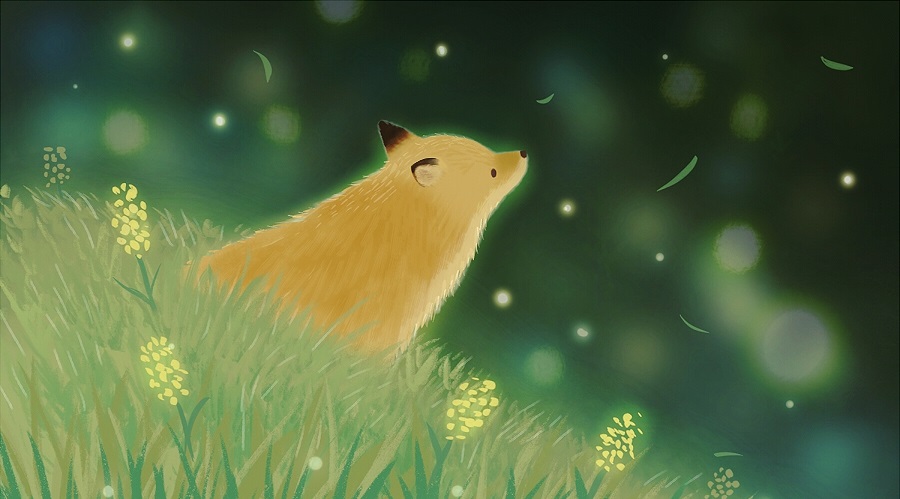 类似于粉兔兔的插画,兔耳少女插画日本