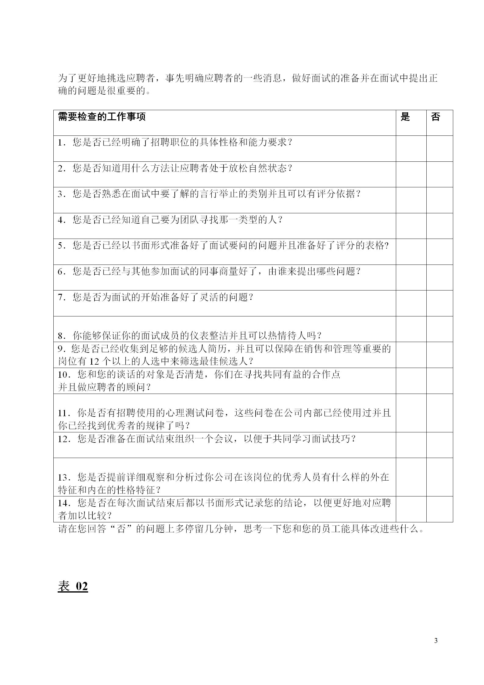 招聘面试常用工具大全,人力面试工具表格及简历筛选要点