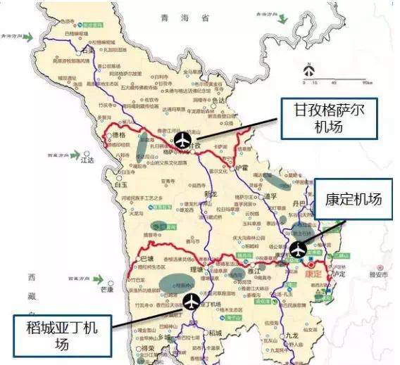 格萨尔机场正式通航甘孜州有了第三座机场