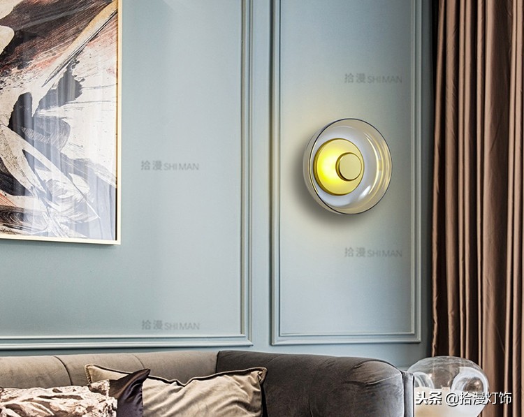壁灯金属质感,极简质感壁灯高级氛围感