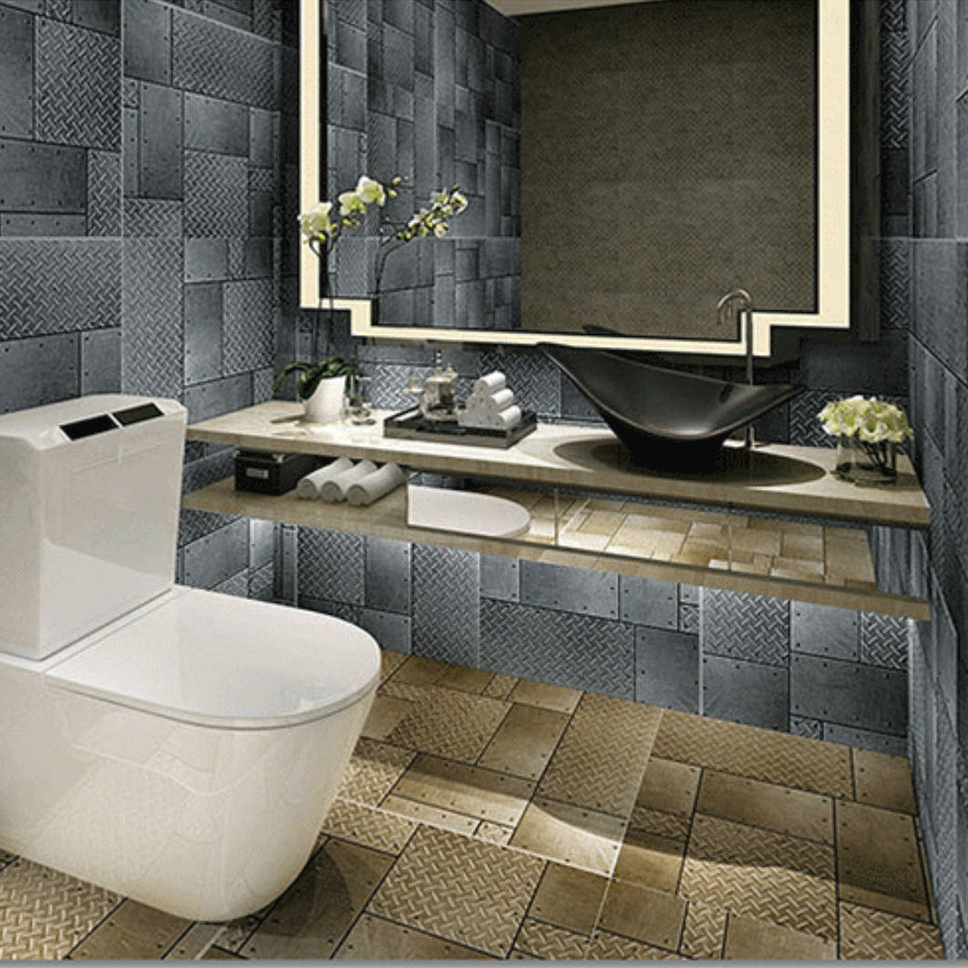 卫生间瓷砖配色效果图,卫生间铝扣板如何配色