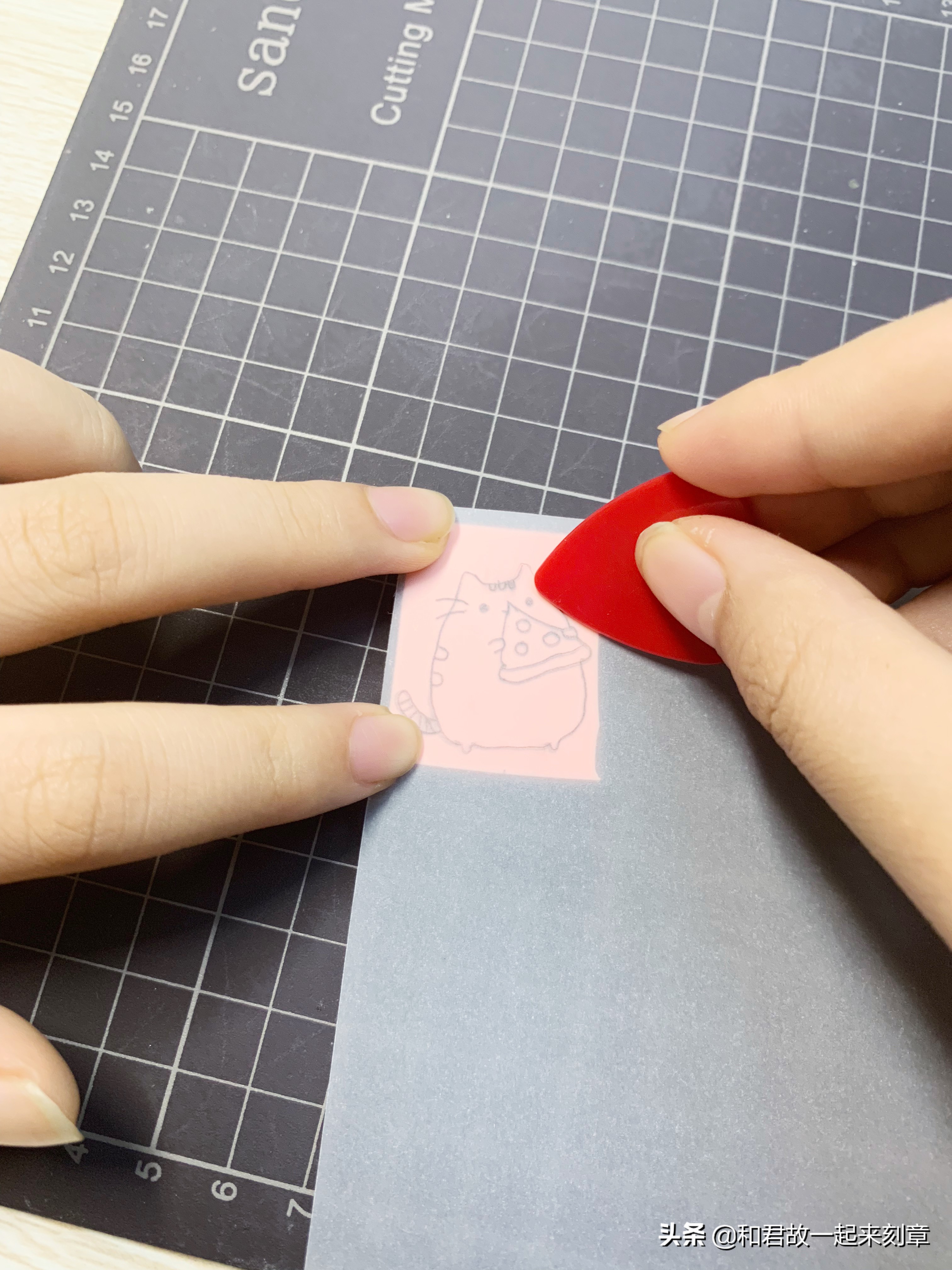 手工制作橡皮章教程,橡皮章手工制作图解