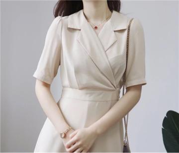 气质系带连衣裙,气质系带收腰连衣裙